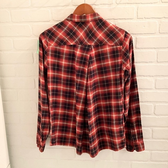 Burton Women’s button down Shirt Plaid Flannel 100% cotton Grungy S - Picture 12 of 14
